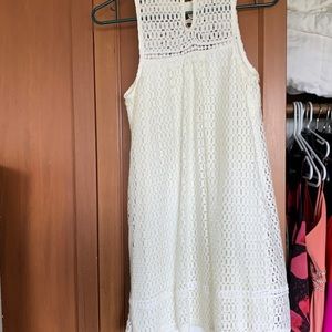 White lace dress